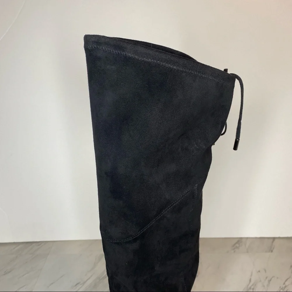 Marc Fisher Yuna Over The Knee Faux Suede Black Boot 6M